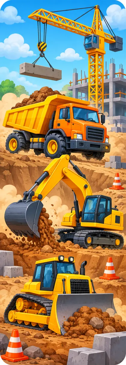 Строительные машинки — превью закладки