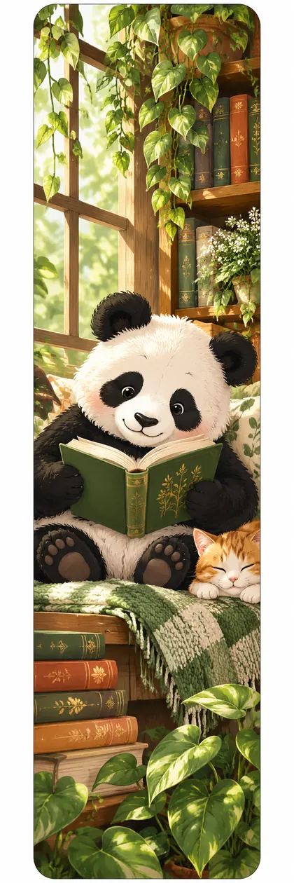 Панда с книжкой — превью закладки