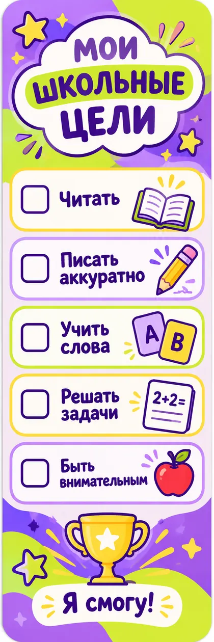 Мои школьные цели — превью закладки
