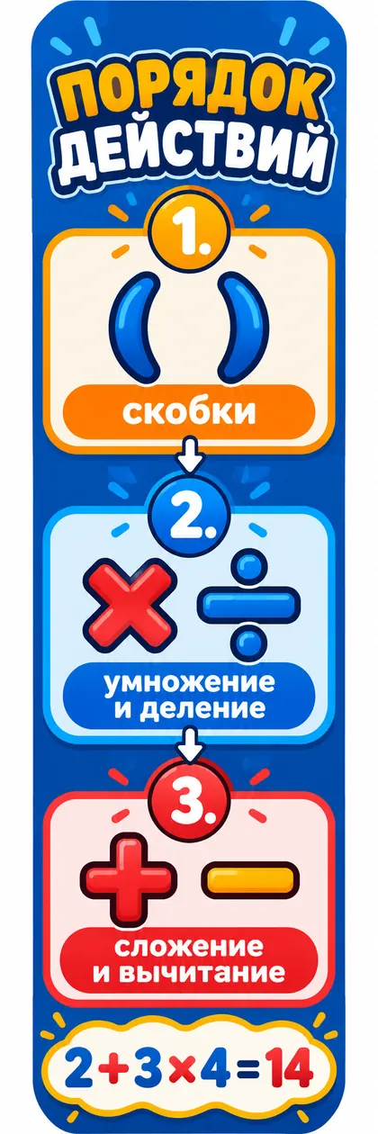 Порядок действий в математике — превью закладки
